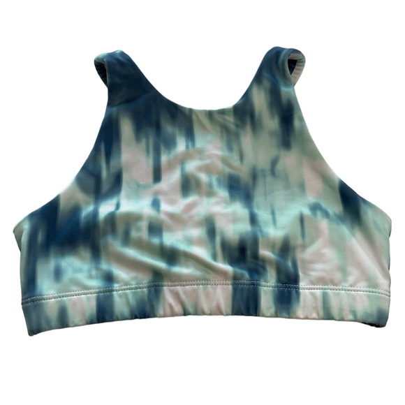 Z by Zella Leggings & Sports Bra Set Green & White Girls Size M (8-10) - Picture 2 of 12